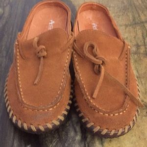 Antelope rust suede slides. New from Sundance